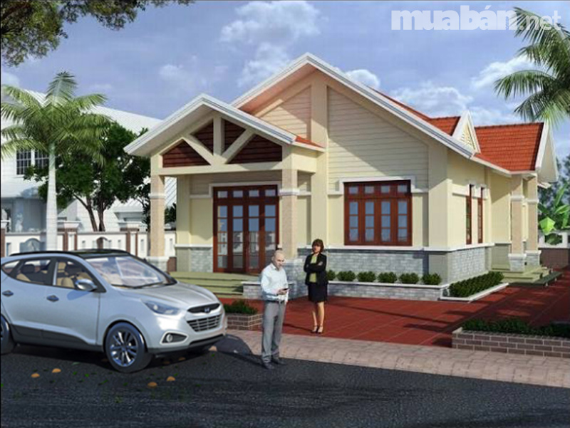 Mẫu nhà cấp 4 với gác lửng tiện nghi