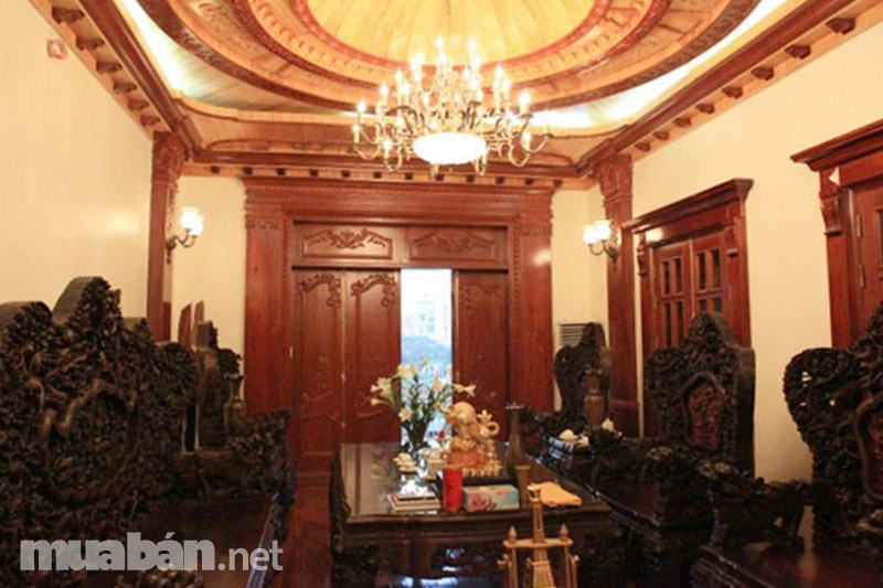 Phòng khách quý phái với phong cách cổ điển