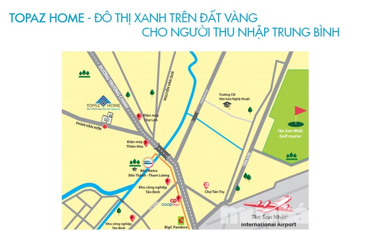Vị trí đắc địa của Topaz Home