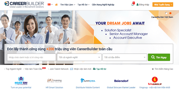 Top Những Trang Web Tuyển Dụng Miễn Phí, Uy Tín Mà Người Đang Tìm Việc Không Thể Bỏ Qua 3 Careerbuilder Giúp Bạn Dễ Dàng Tìm Được Những Công Việc Phù Hợp Với Tiêu Chí Đặt Ra