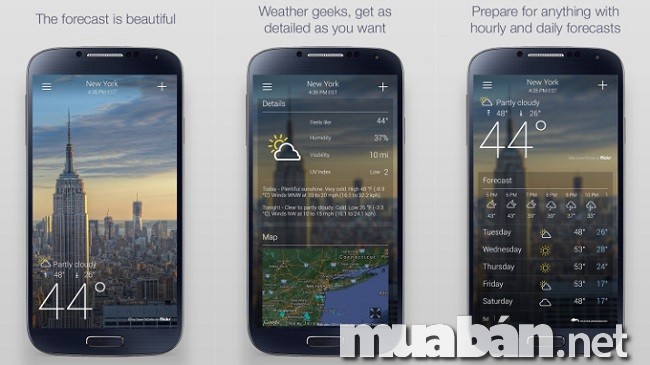 Những Ứng Dụng Hoàn Toàn Miễn Phí Dành Cho Samsung Galaxy S7 Edge 5 Yweather