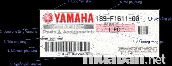 Những Lưu Ý Cần Biết Để Mua Được Phụ Tùng Yamaha Chính Hãng 5 Tem