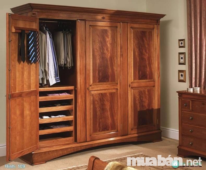 Bí kíp chọn tủ gỗ đựng quần áo phù hợp với không gian sống