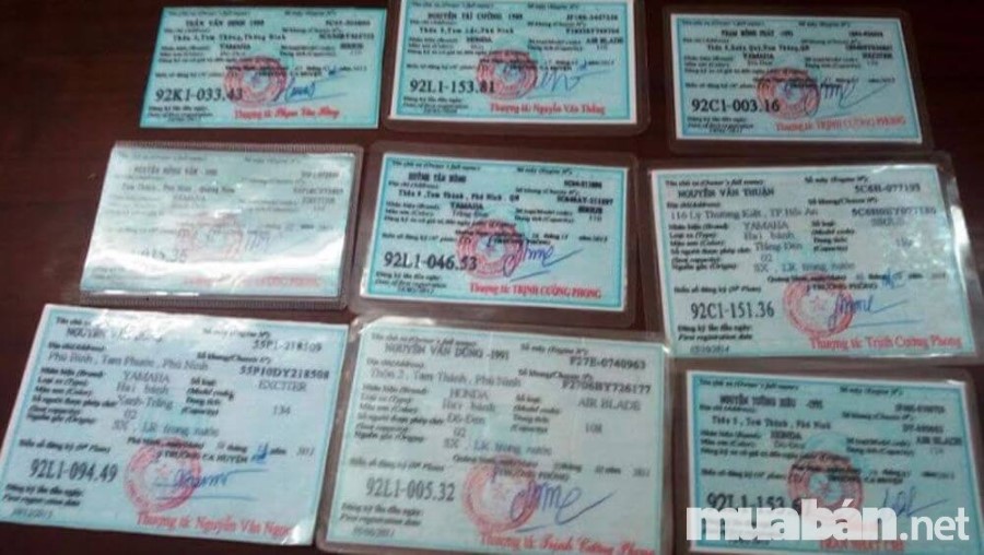 Người bán xe cần có đầy đủ các giấy tờ xe hợp pháp
