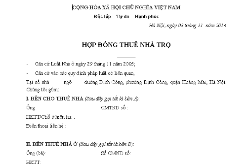 Bật Mí Kinh Nghiệm Tìm Phòng Trọ Sinh Viên Giá Rẻ &Quot;Như Ý&Quot; 6 Hợp Đồng Thuê Nhà