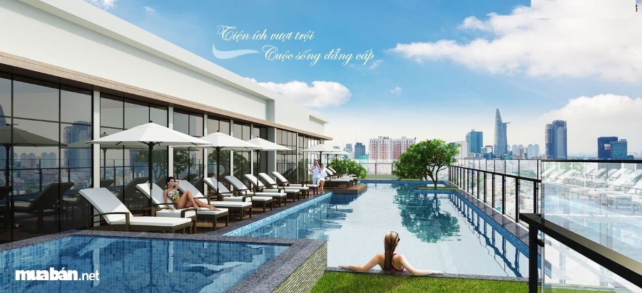 Bể bơi tại chung cư Imperia Sky Garden