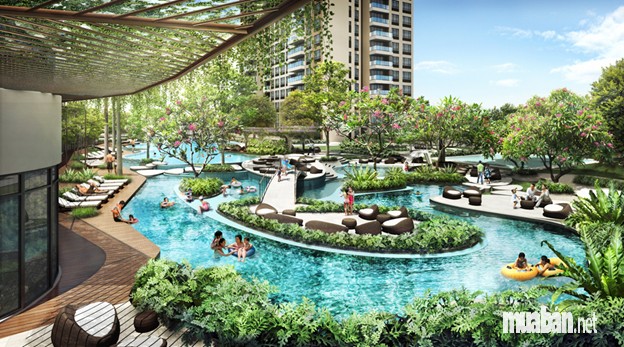 bể bơi tại chung cư Imperia Garden