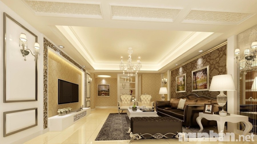 Biệt thự phong cách tân cổ điển là sự kiết hợp hoàn hảo giữa phong cách cổ điển và hiện đại. Điểm nổi bât của nội thất phong cách này đó là sử dụng những chất liệu cao cấp như da, gỗ, đá hoa cương. Màu sắc chủ đạo của phong cách này thường là đen, đỏ, xám và rêu vì nó là những màu tượng trưng cho vua chúa.