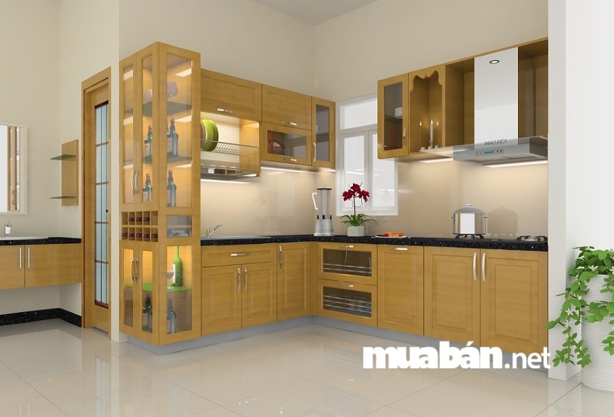 10 Ý Tưởng Thiết Kế Nội Thất Phòng Bếp Đẹp, Gọn, Tiện Lợi 2 Lắp Cửa Kính Cho Các Mẫu Tủ Trong Nhà Bếp Chính Là Ý Tưởng Tuyệt Vời Cho Những Căn Bếp Có Không Gian Không Hẹp.