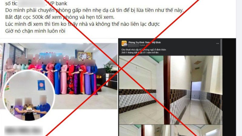 4 chiêu lừa đảo cho thuê phòng giá rẻ phổ biến cần cảnh giác Đăng hình nhà trọ đẹp, giá rẻ trên mạng để dụ dỗ đặt cọc