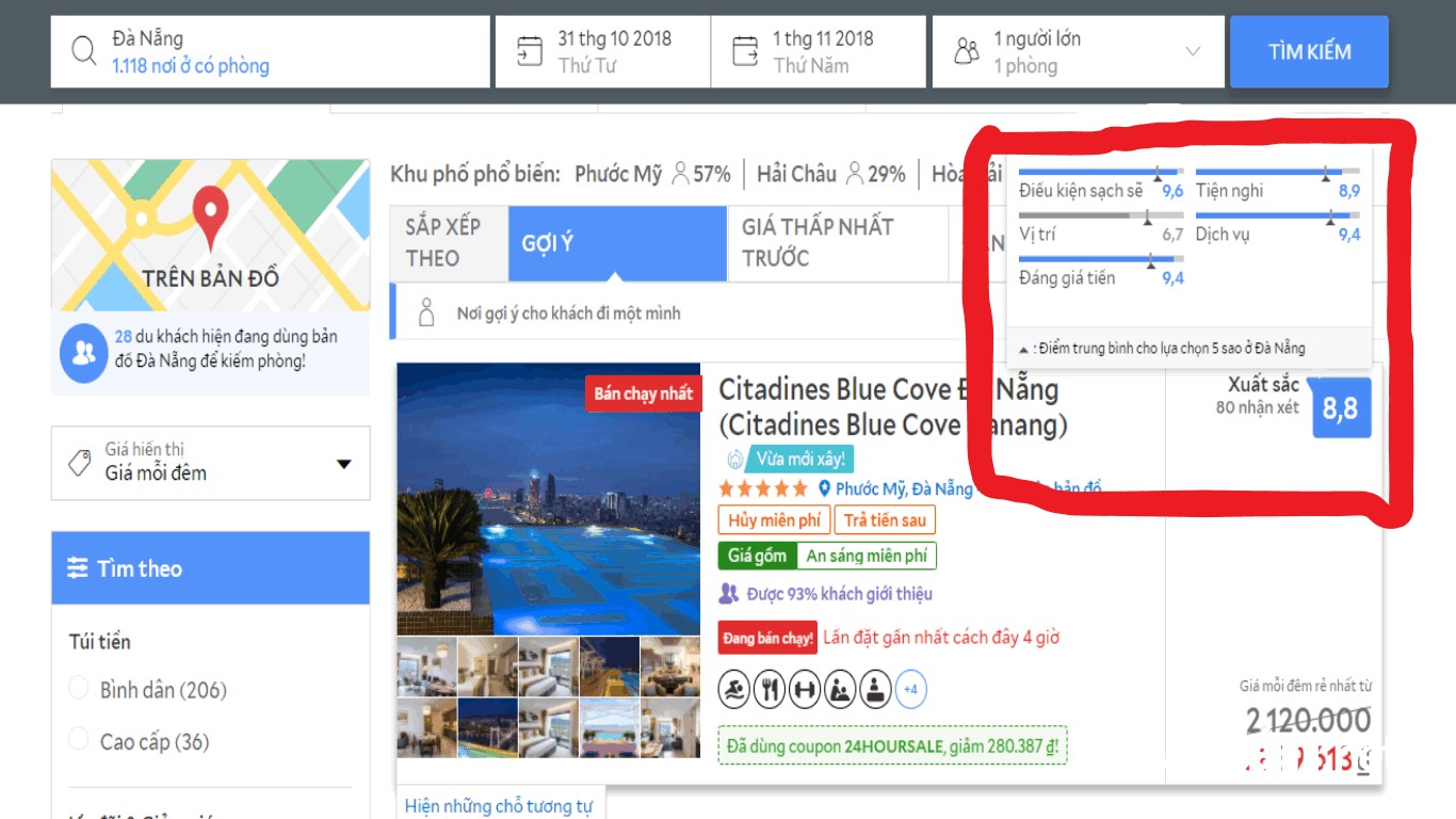 Tham khảo các đánh giá, comment của khách hàng về chất lượng dịch vụ