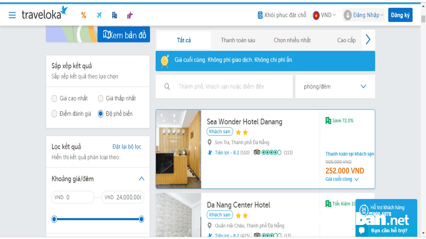Lựa chọn các dịch vụ hỗ trợ đặt phòng như Traveloka cũng là phương thức giúp bạn đặt phòng hiệu quả