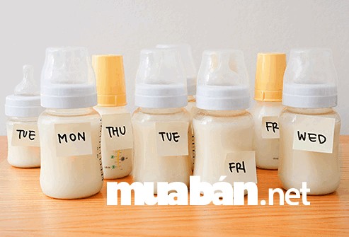 Mẹ nhớ ghi chú ngày tháng hút sữa để kiểm tra được thời hạn sử dụng