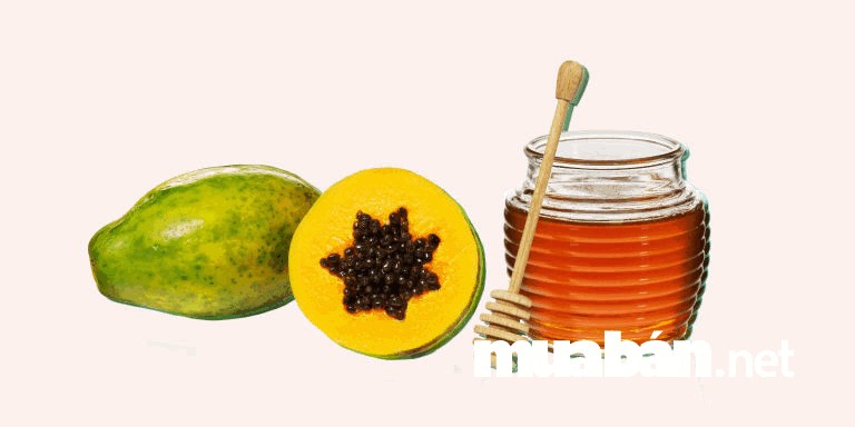 Kết hợp giữa đu đủ và mật ong làm mặt nạ giúp da ban sáng và đều màu hơn