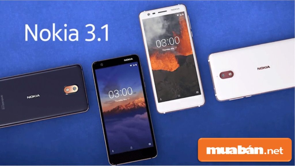 Nokia 3.1 cũng được nhiều người lựa chọn với tầm giá 2.890.000VNĐ --> 3.290.000VNĐ