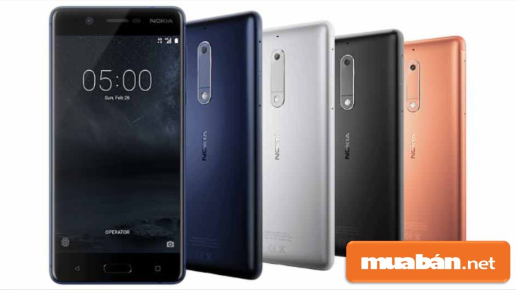 Nokia 5 có nhiều màu sắc giúp khách hàng dễ dàng lựa chọn