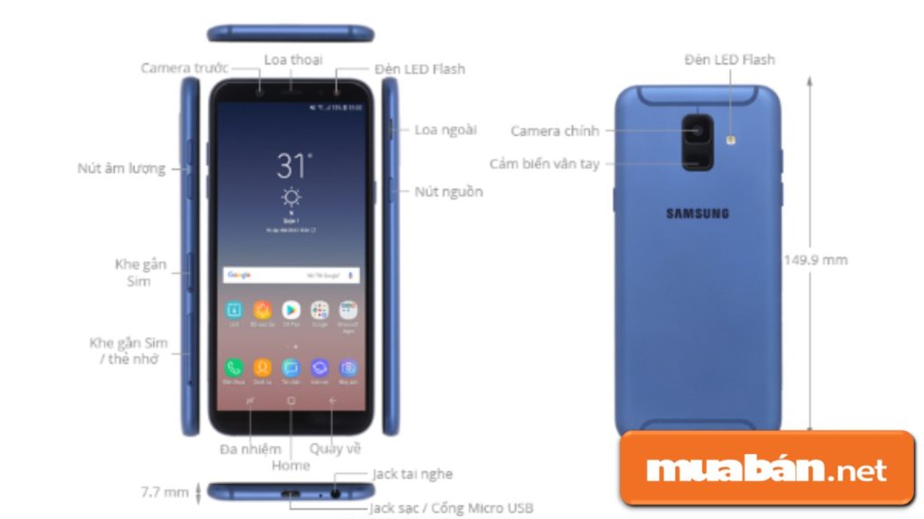 Điện Thoại Samsung A6 - Sở Hữu Siêu Phẩm Công Nghệ Chỉ Với 6 Triệu Đồng!!! 5 Galaxy A6 Giúp Bạn Thoải Mái Thao Tác Các Nhu Cầu Sử Dụng Cơ Bản Như Xem Phim, Lướt Web...