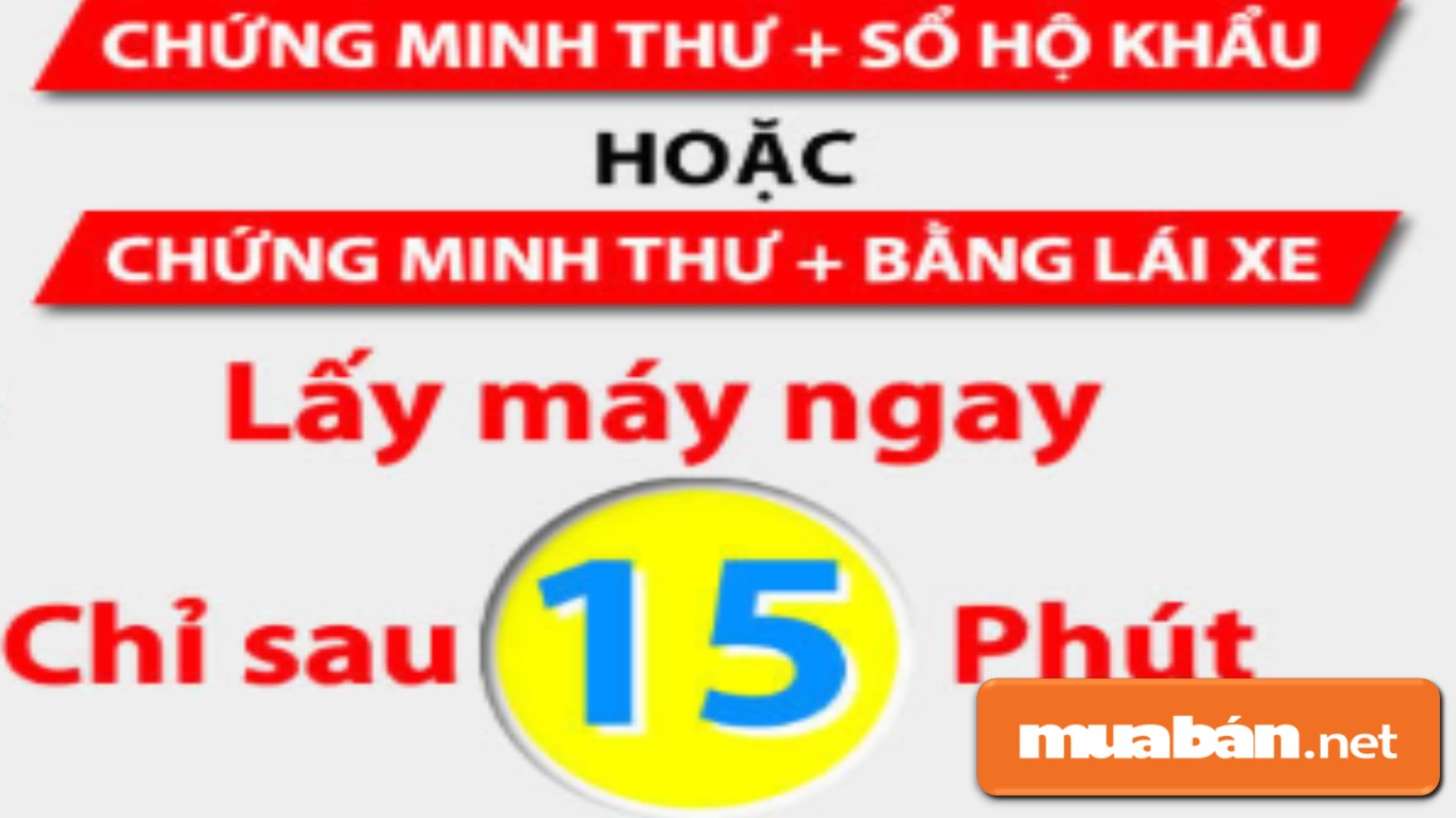 Hình thức trả góp truyền thống nhất thông qua giấy tờ tùy thân.