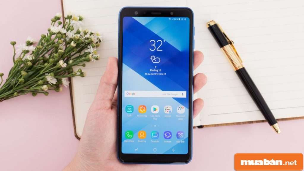 Điện Thoại Samsung A7 2018 Có Gì Hot??? 2 Màn Hình Của Điện Thoại Samsung A7 2018 Khá Lớn Với Kích Thước 6 Inch