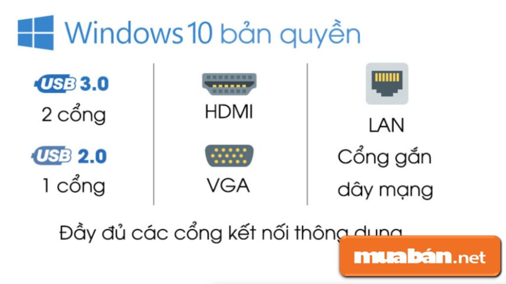 Acer Aspire E5 cũng tích hợp nhiều cổng kết nối để hỗ trợ sinh viên liên kết máy chiếu làm thuyết trình...