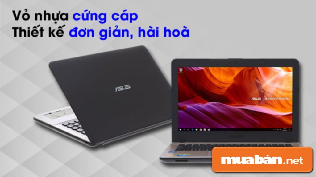 Asus X441MA N N5000 có thiết kế khá nhỏ gọn, và đơn giản.