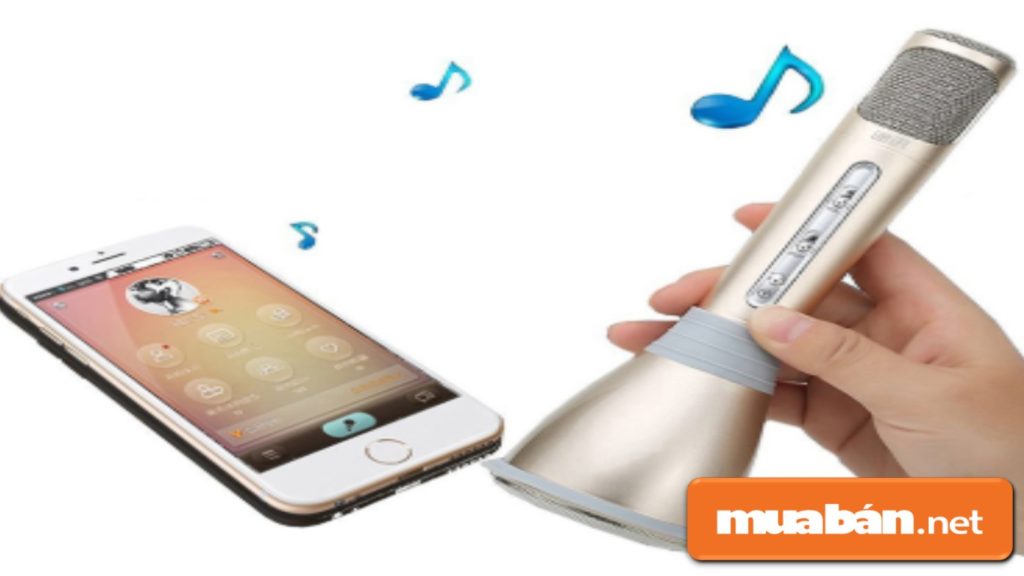 Micro karaoke bluetooth khá nhỏ, gọn, dễ mang theo.