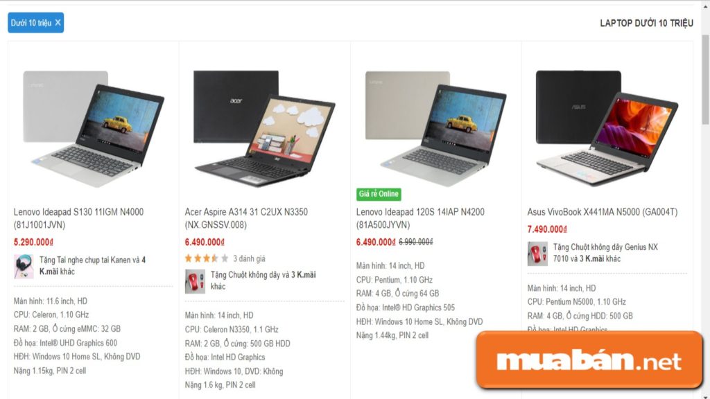 Một số mẫu laptop ở phân khúc phổ thông vẫn đáp ứng đầy đủ các yêu cầu cơ bản.