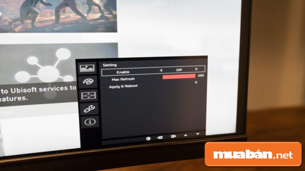 Máy tính sẽ xuất tốc độ khung hình tương đương tần số quét của màn hình máy tính.