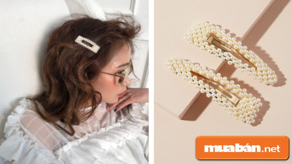 Những phụ kiện ngọc trai như cặp tóc sẽ giúp bạn trở nên sang trọng và nữ tính hơn!
