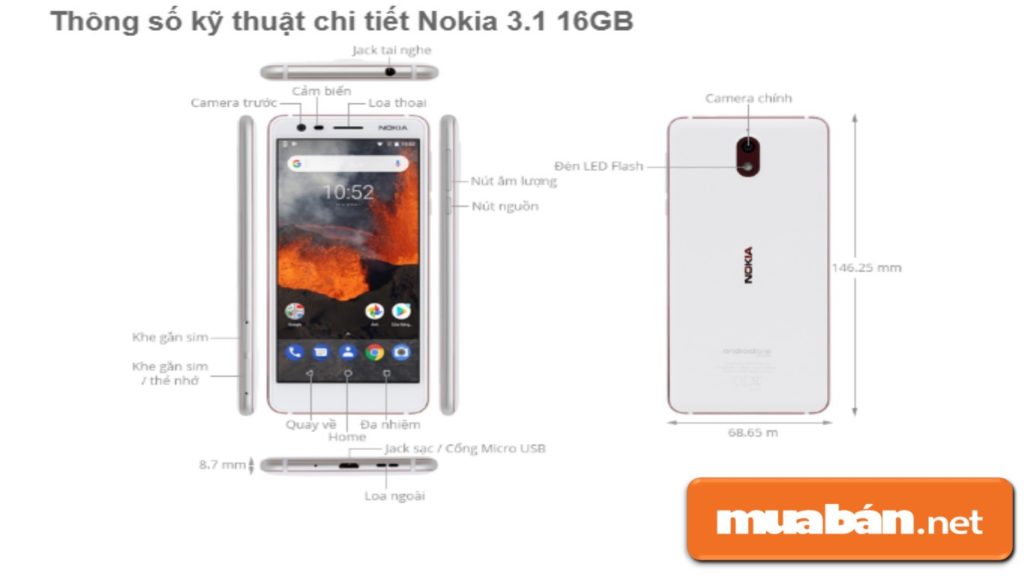 5 Điện Thoại Dưới 3 Triệu Đồng Đáng Mua Nhất 7 Nokia 3.1 Có Cấu Hình Khá Ổn Với Phân Khúc Giá Rẻ.