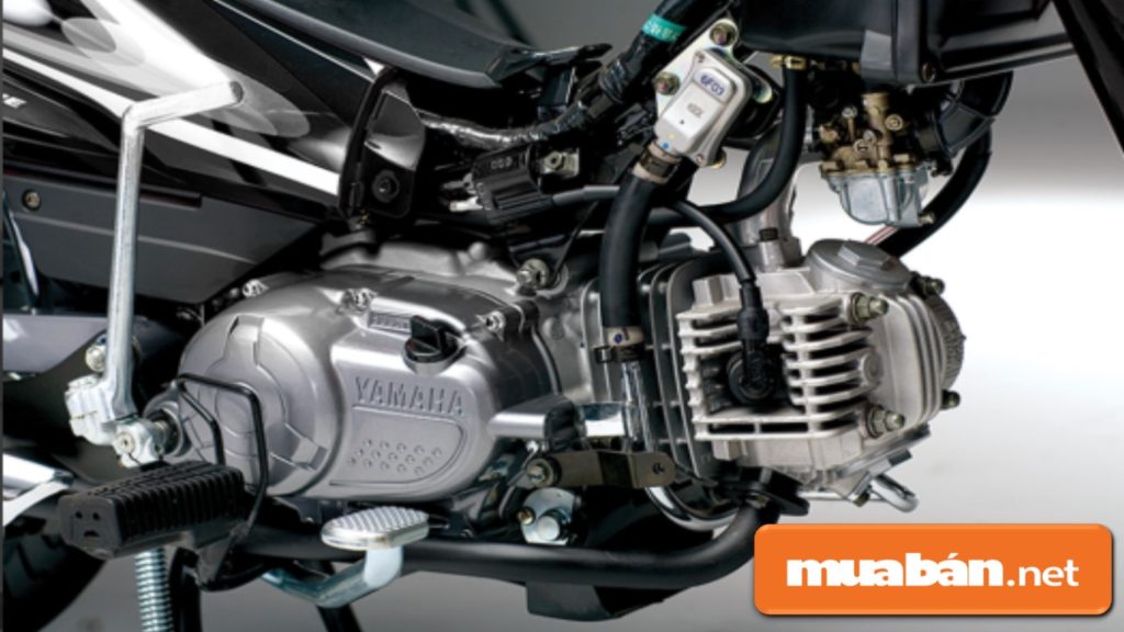 Sirius FI RC có loại động cơ 4 thì, dung tích xi lanh là 115CC với 2 van SOHC.