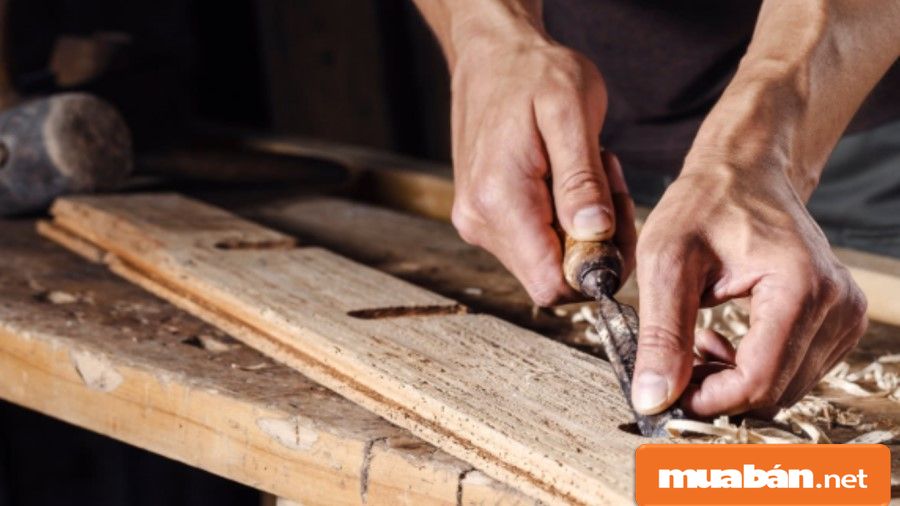 Thợ mộc thiết kế và làm ra các sản phẩm từ gỗ như cửa, tủ, giường... đến những đồ mỹ nghệ khác.