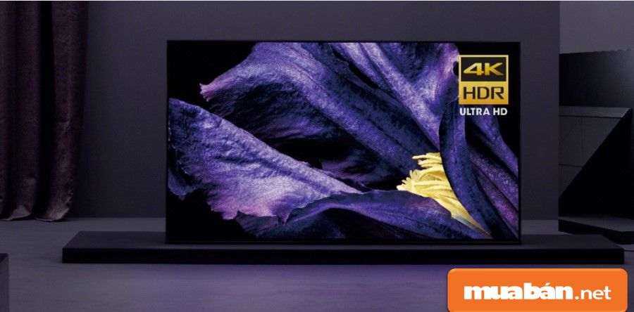Oled Sony 55A9F có kích thước 57 inch, từ Malaysia, được xem như là tivi được hỗ trợ công nghệ mới nhất của Sony.