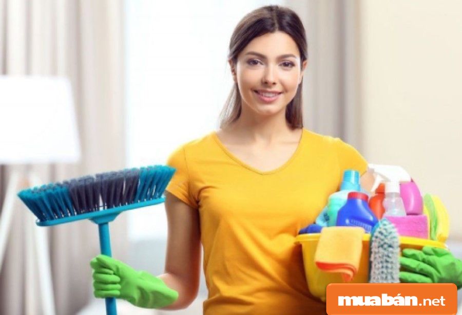 Công việc dọn vệ sinh theo giờ cũng khá linh động về thời gian để bạn lựa chọn.