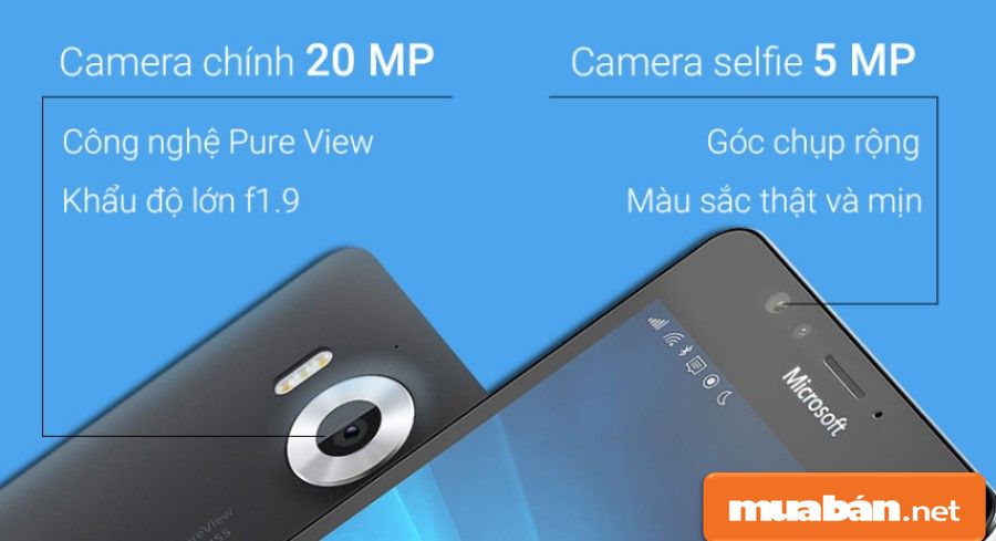 Camera của Lumia 950 có độ phân giải cao.