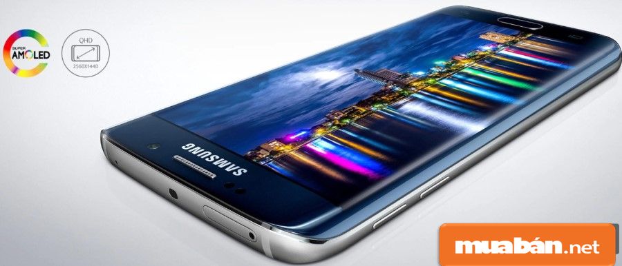 Màn hình 5.1 inch Quad HD với công nghệ Super Amoled giúp hình ảnh hiển thị rực rỡ hơn.
