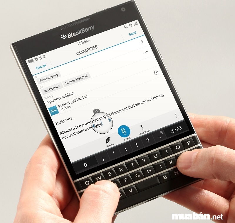 Blackberry Passport - Dòng Smartphone Gây Ấn Tượng Từ Cái Nhìn Đầu Tiên 4 Blackberry Hub - Trung Tâm Tin Nhắn Tổng Hợp