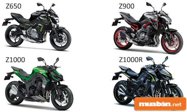 Mô tô Kawasaki Z650, 900, 1000, 1000R - Naked-bike cho mọi đối tượng