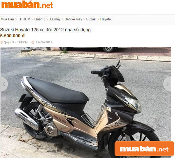 Kinh Nghiệm Mua Xe Suzuki Hayate Cũ Chính Xác Nhất 9 Suzuki Hayate