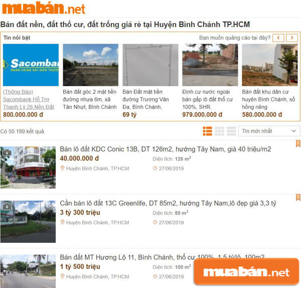 MuaBan.Net là trang đăng tin vô cùng hiệu quả