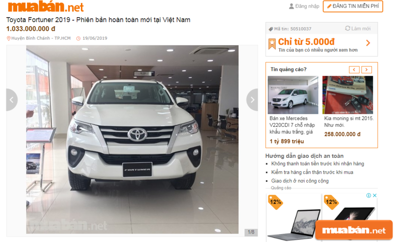 Giá Xe Fortuner Bao Nhiêu? Bảng Giá Xe Fortuner Cho Bạn Tham Khảo 6 Giá Xe Fortuner