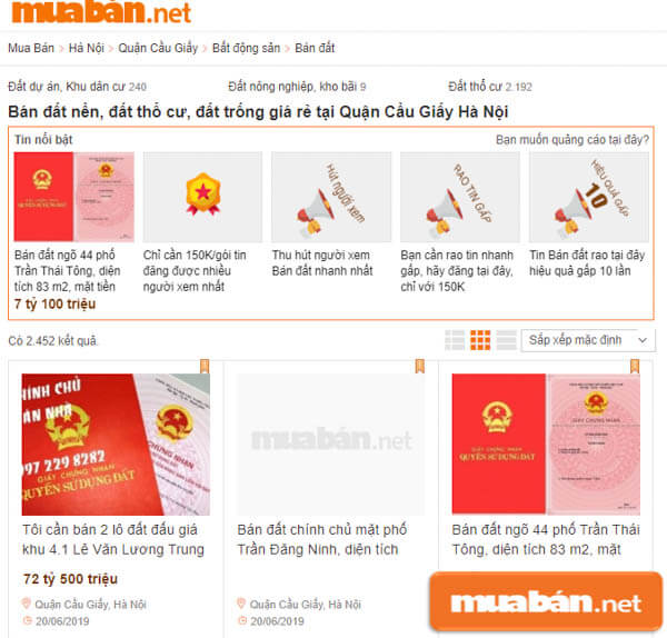 Mua bán nhà đất Hà Nội