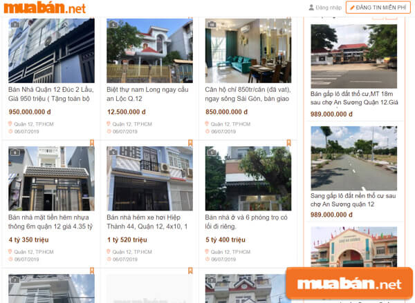 Bí Quyết Tìm Nơi Bán Nhà Quận 12 Ngon - Bổ - Rẻ Trong &Quot;Một Nốt Nhạc&Quot; 7 Muaban.net Là Một Trong Những Trang Đăng Tin Lớn Nhất Việt Nam