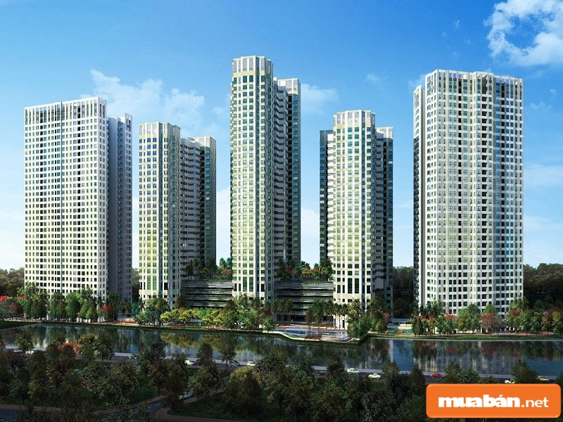 ảnh chụp loạt tòa nhà cao ốc