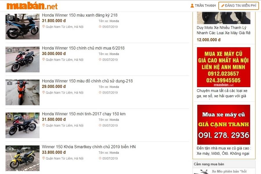 Nếu bạn quan tâm và muốn rinh một chiếc xe Winner 150 nhưng còn chưa đủ kinh phí thì mua xe Winner cũ là lựa chọn không tồi.Nếu bạn quan tâm và muốn rinh một chiếc xe Winner 150 nhưng còn chưa đủ kinh phí thì mua xe Winner cũ là lựa chọn không tồi.