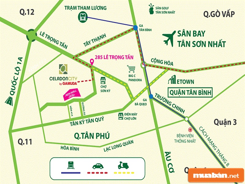 Đường xá quanh dự án