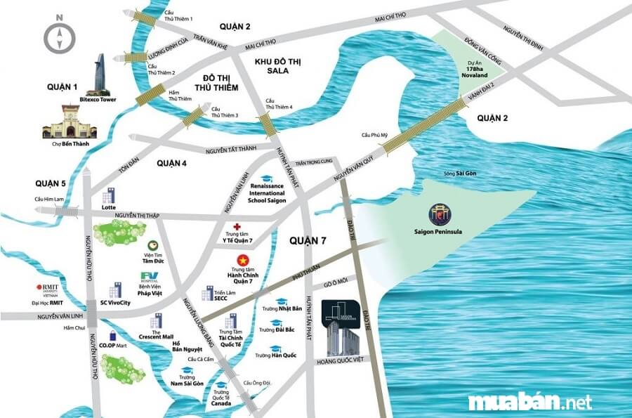 Dự án River Panorama tọa lạc ngay mặt tiền đường Hoàng Quốc Việt, Phường Phú Thuận, Quận 7, TP. Hồ Chí Minh.