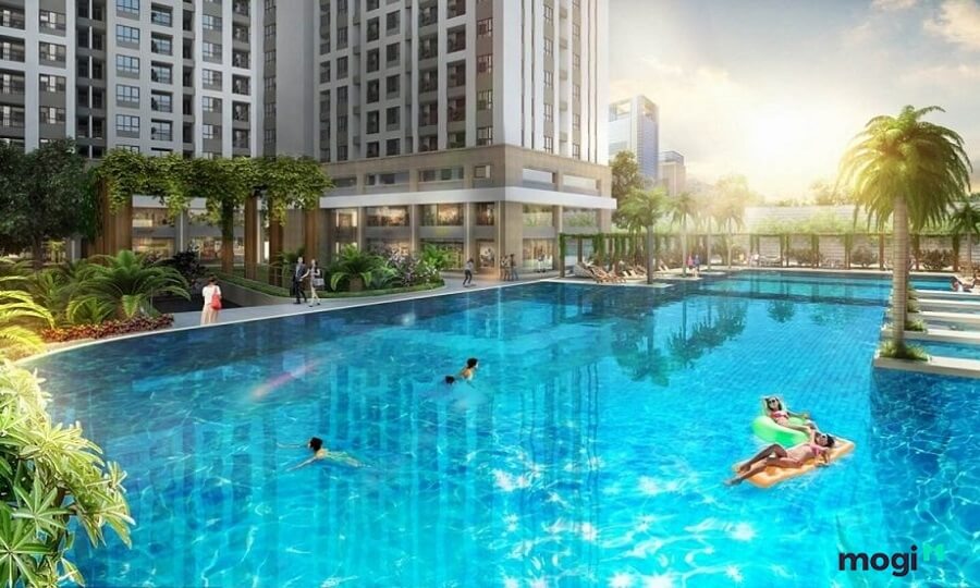 Cả 3 toà tháp kết nối với nhau tạo nên không gian an cư có kiến trúc sang trọng.
