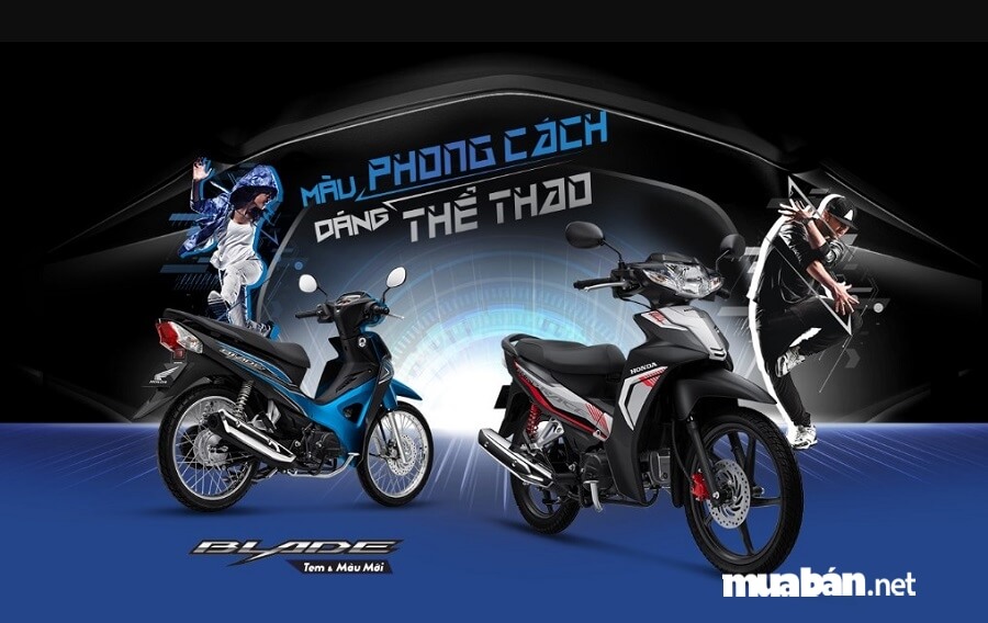 Xe Honda Blade 110 2019 được thiết kế với kiểu dáng xe thon gọn, liền khối
