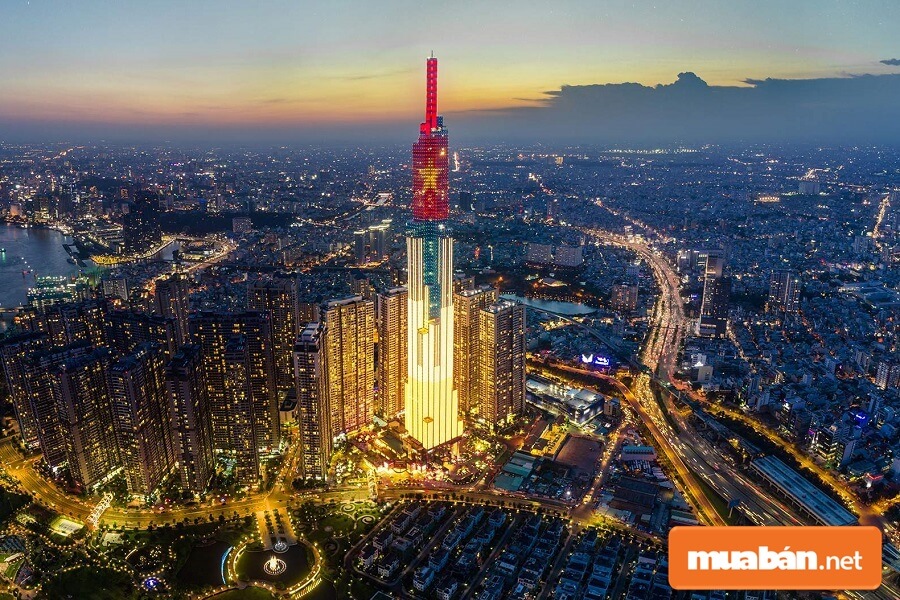 Tòa nhà Landmark 81 có tổng diện tích sàn xây dựng 241.000 m2 với 81 tầng.